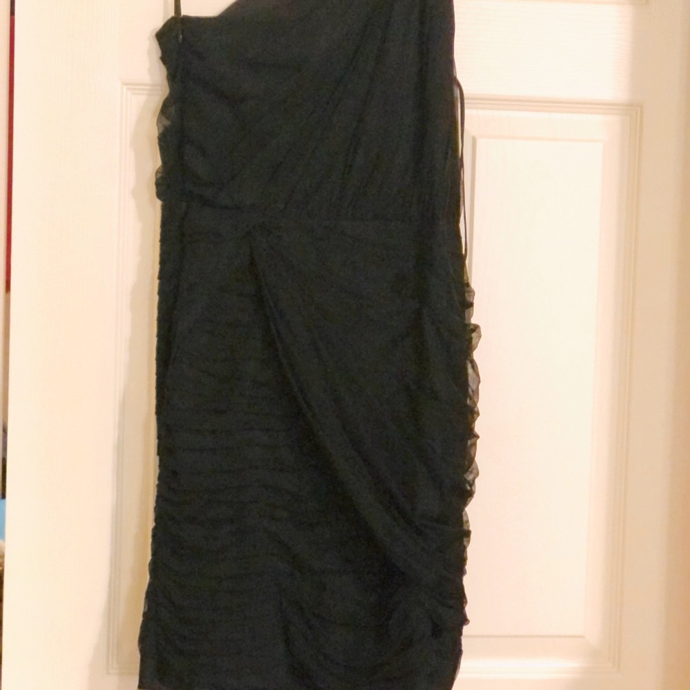 Armani exchange one shoulder dress, small, black